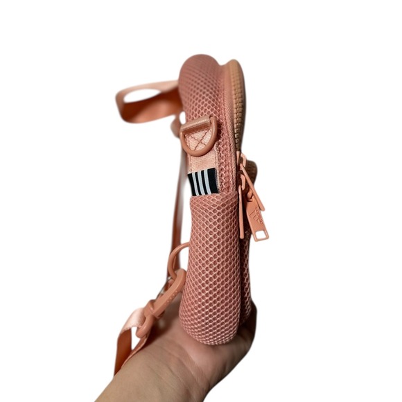 Adidas Mini Backpack Rose Mesh Sporty Adjustable Strap Small Bag Women - Picture 5 of 8